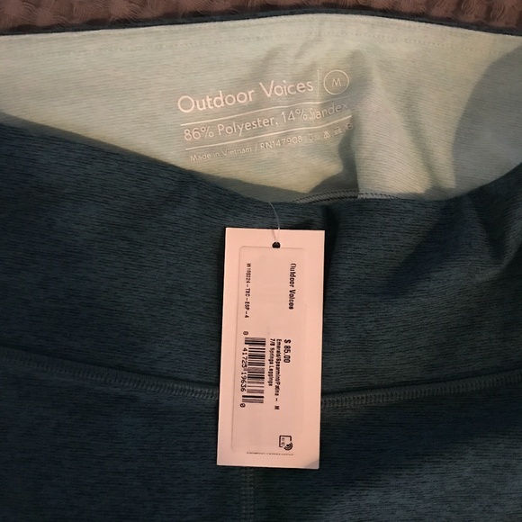 Outdoor Voices 7/8 Springs Leggings-Tri tone green - Picture 3 of 3